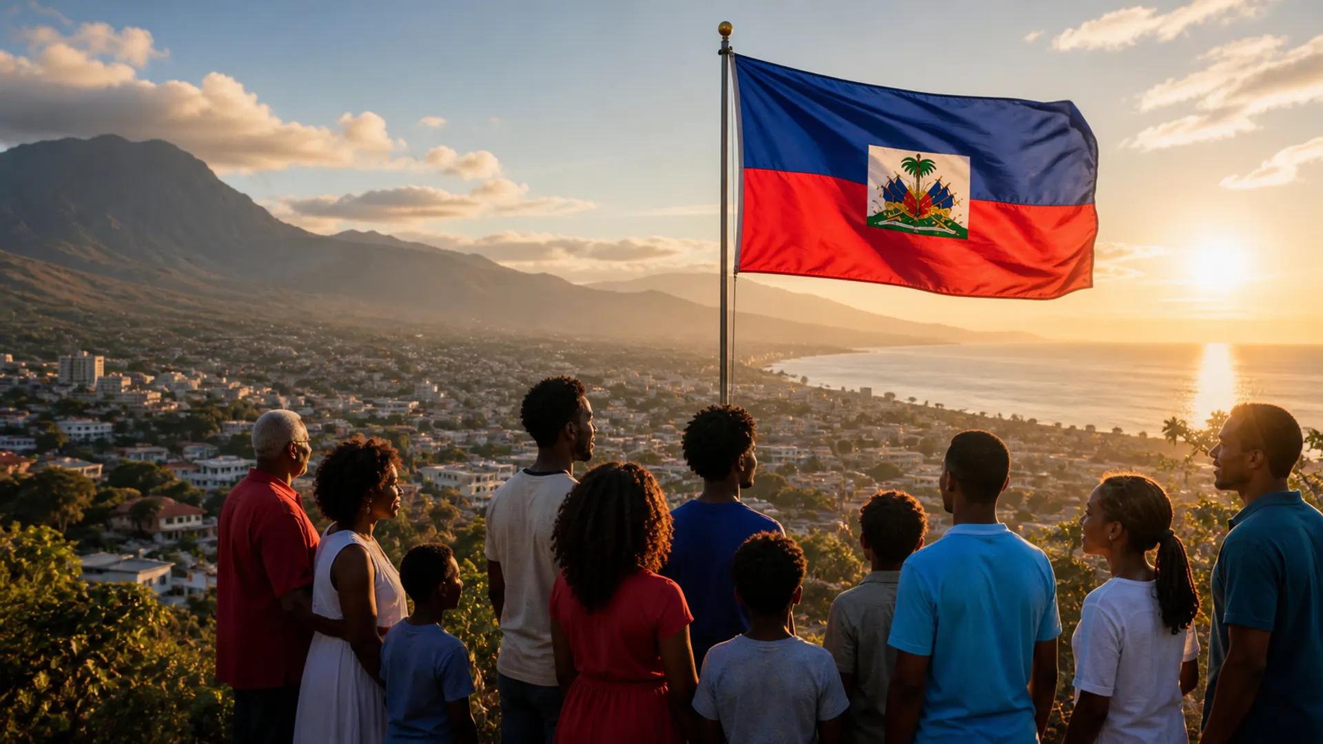Sitwayen ayisyen reyini devan peyizaj Ayiti